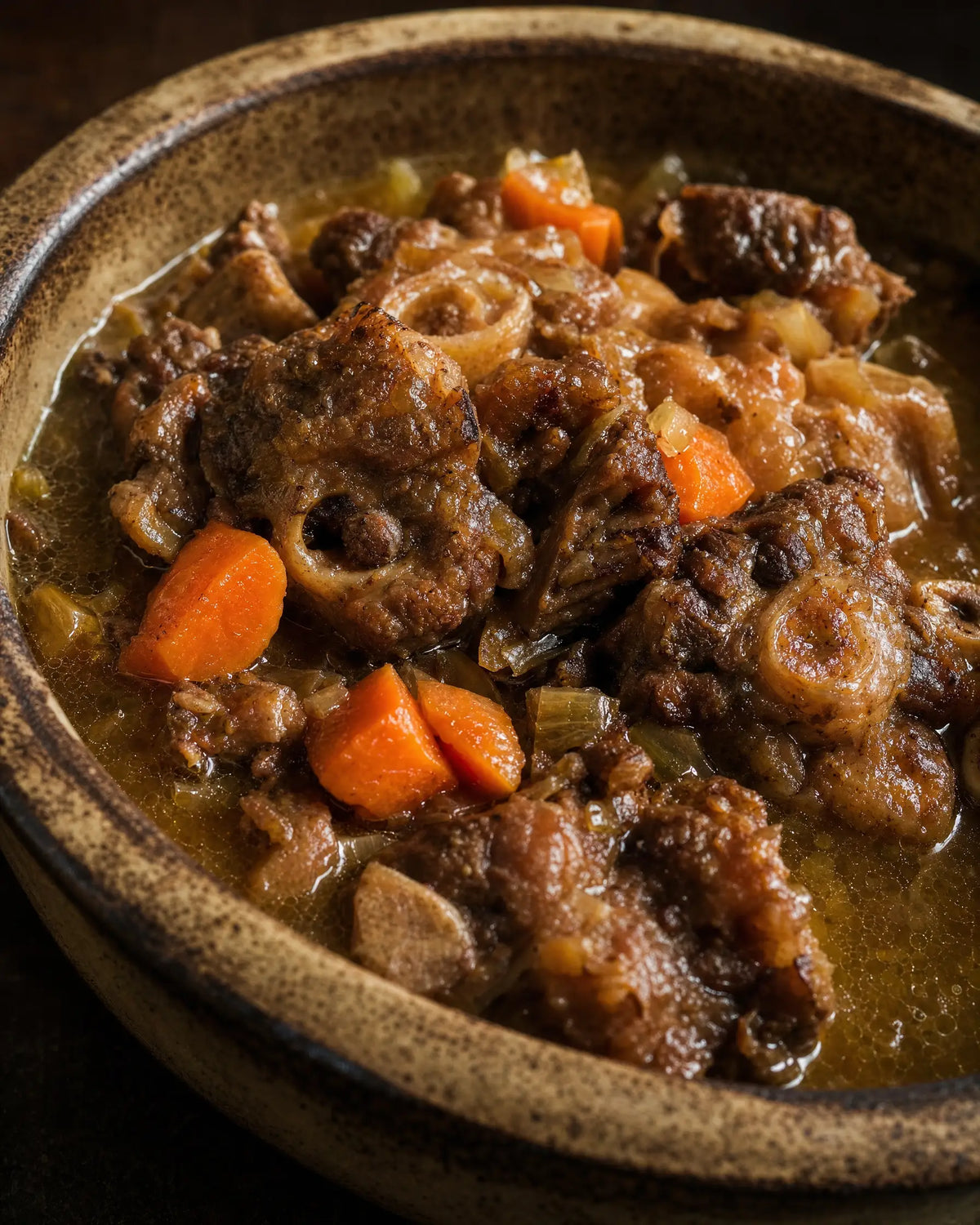 Oxtail Braised in Bone Broth — Oxtail, bone broth, and time...