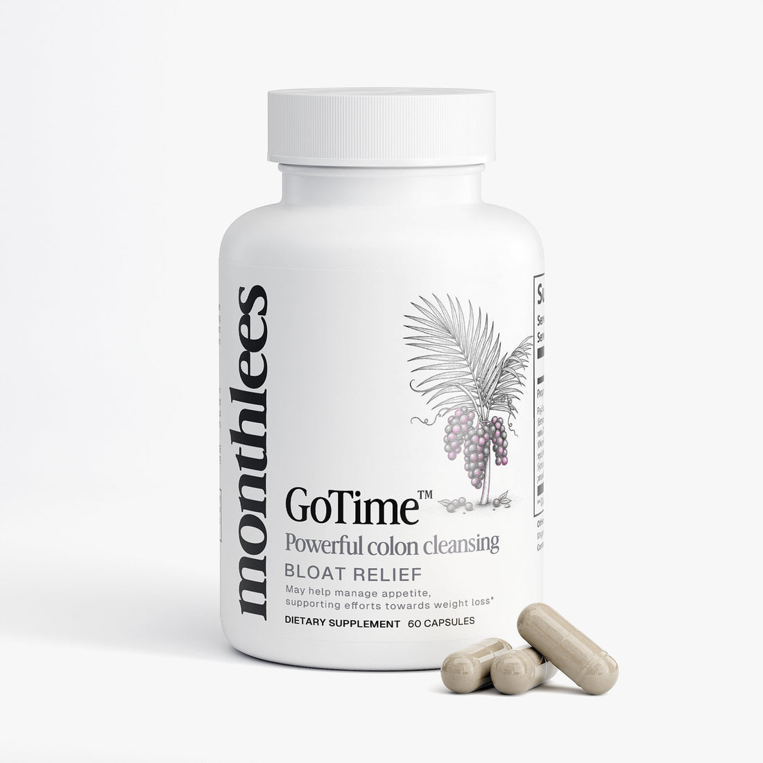 Botanical co-factors in the GoTime blend — slippery elm, aloe ferox, ginger