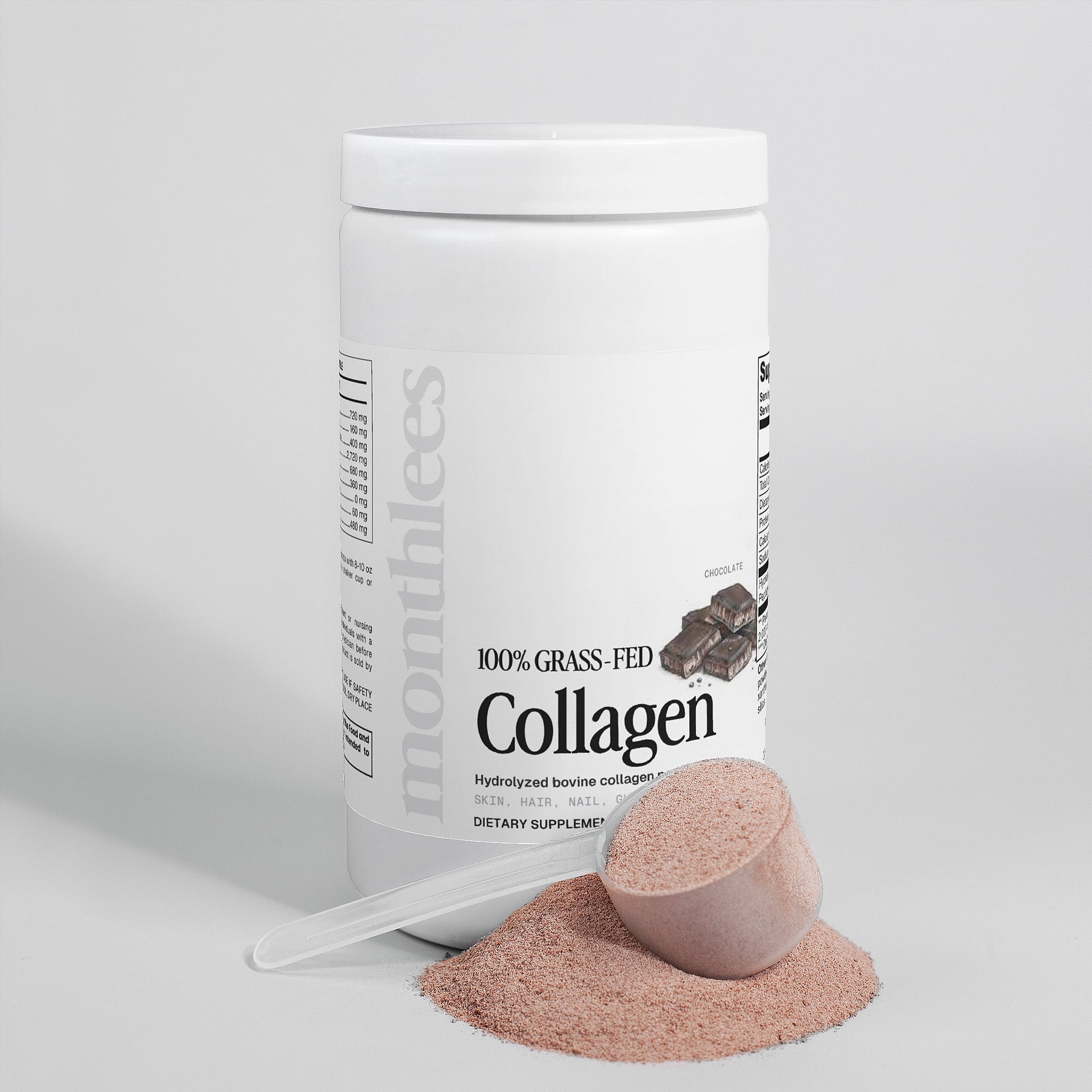 Grass-Fed Hydrolyzed Collagen Peptides Powder (Chocolate)
