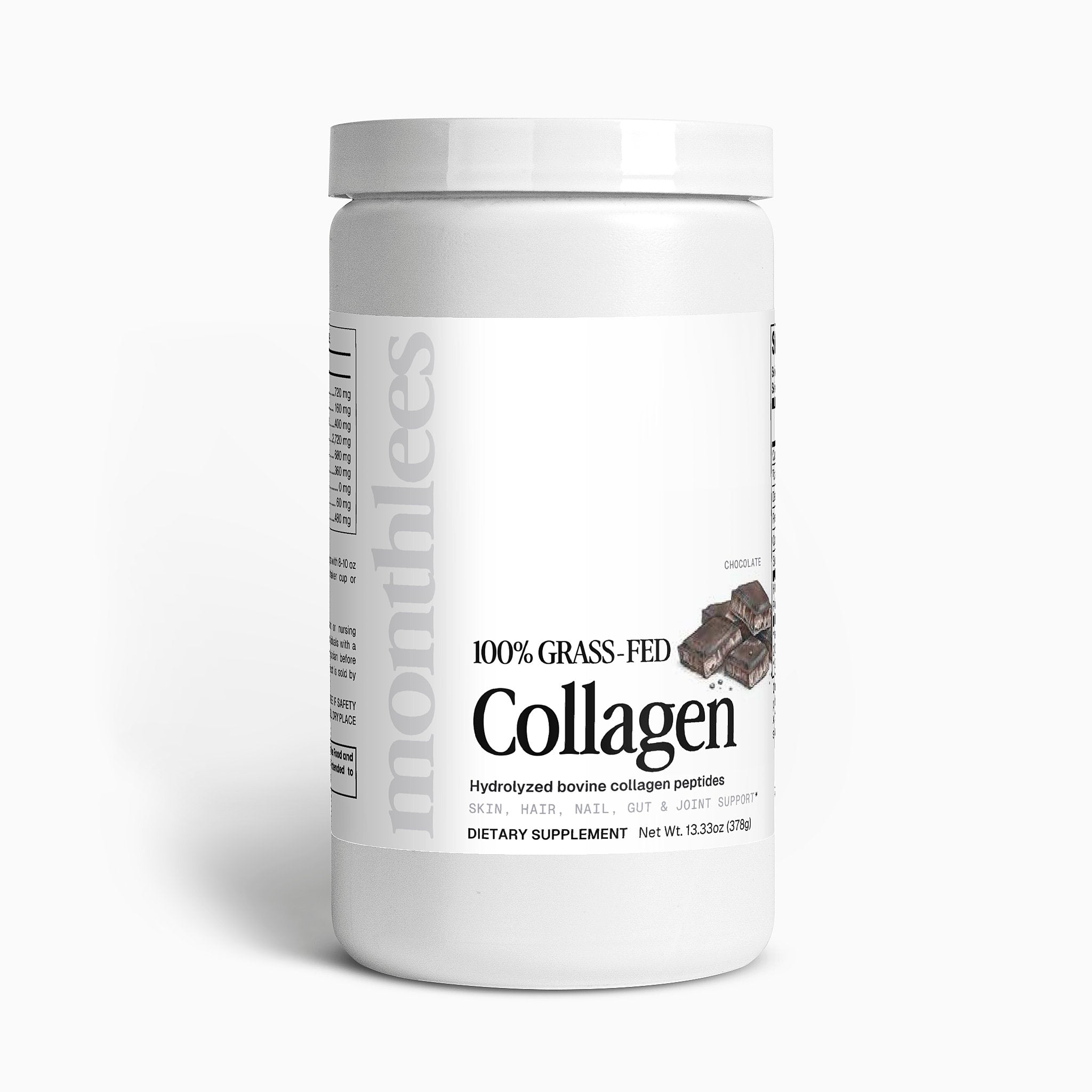 Grass-Fed Hydrolyzed Collagen Peptides Powder (Chocolate)