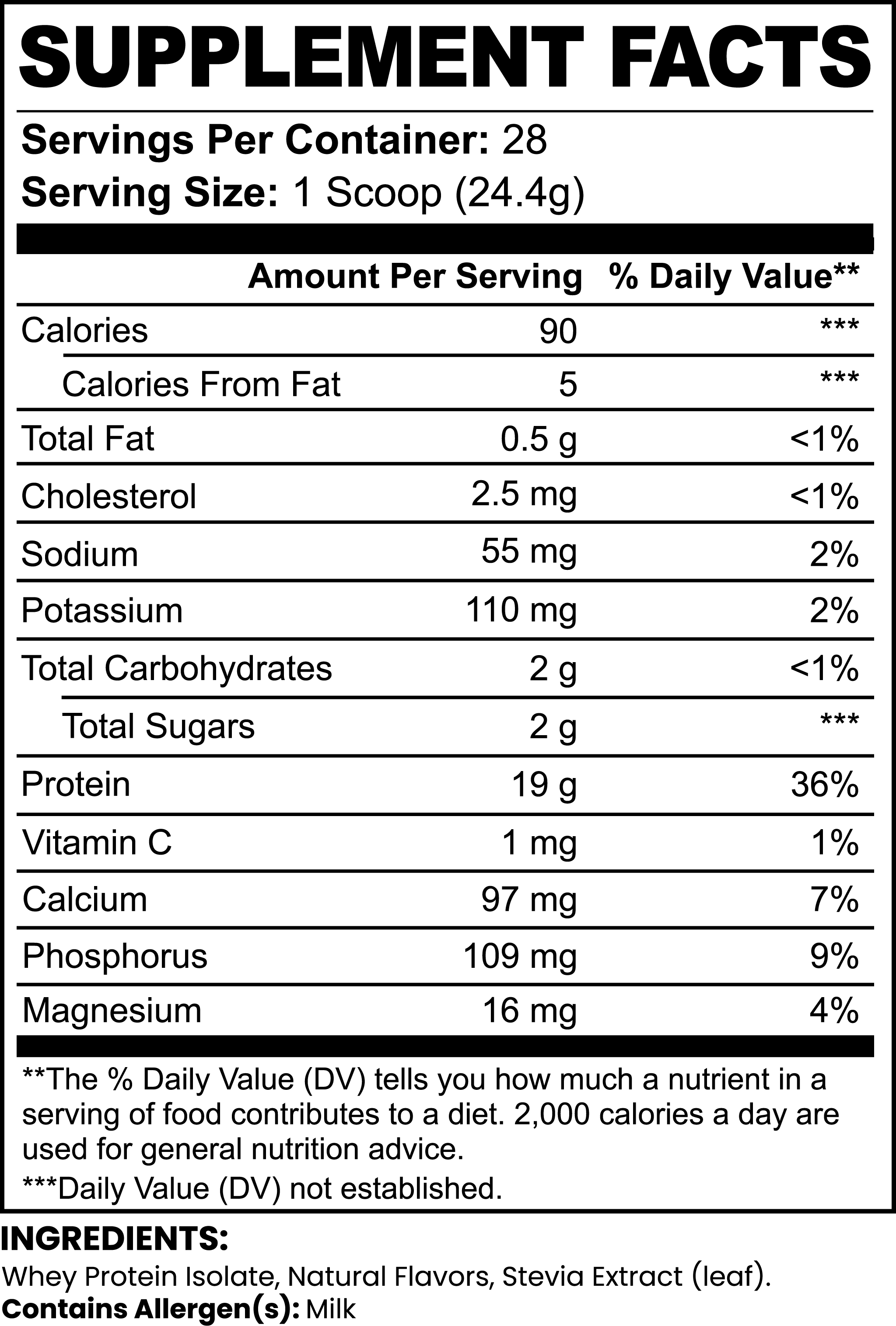 Whey Protein Isolate (Vanilla) - Member