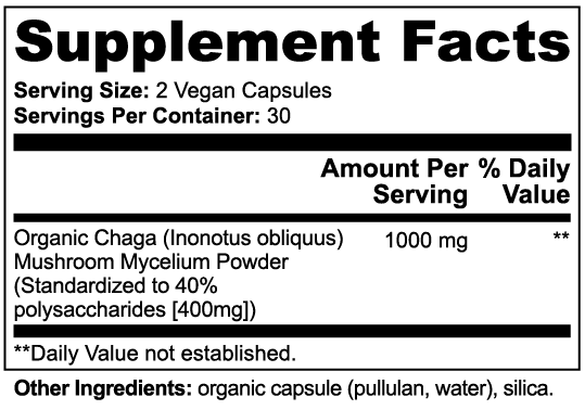 Chaga Mushroom Nutrients - Member