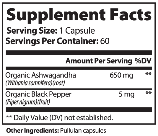 Free Gift Bottle: Ashwagandha