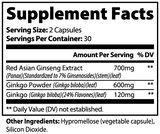 Ginkgo Biloba & Red Panax Ginseng