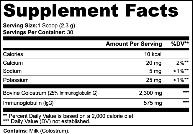 Pure Colostrum (Powder)