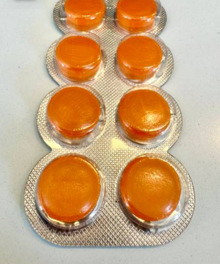 Typical turmeric capsule